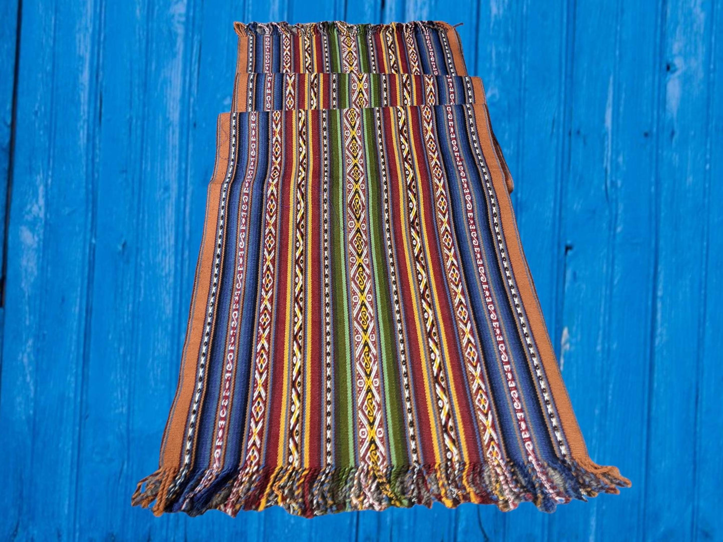 ANDEAN Qero ALPACA Luxurious CLOTH Inka inspired original handmade by loom Cuzco tribal geometric shamanic tapestry table runner