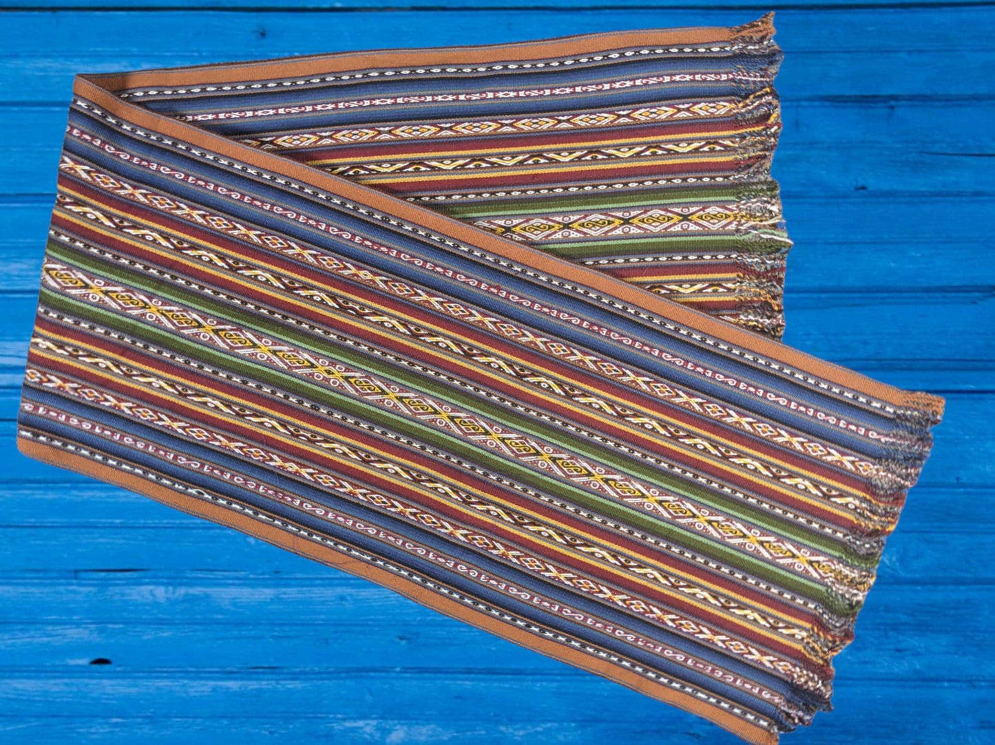 ANDEAN Qero ALPACA Luxurious CLOTH Inka inspired original handmade by loom Cuzco tribal geometric shamanic tapestry table runner
