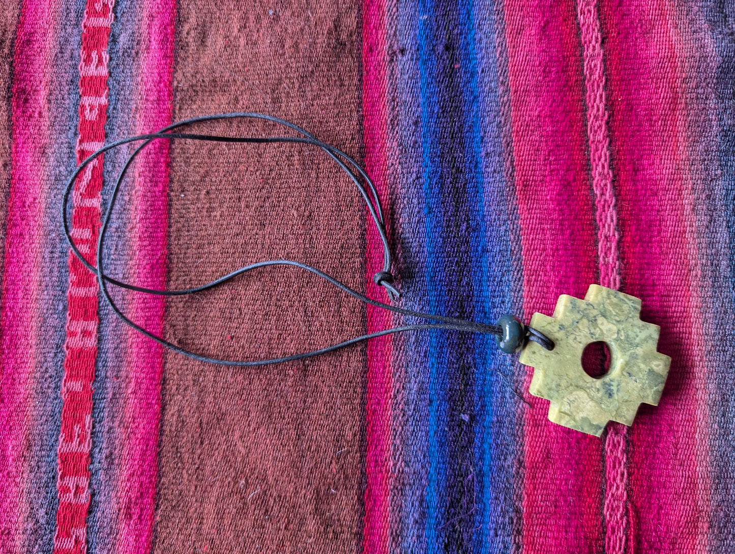 CHAKANA PENDANT necklace made of Machu Picchu and Jade stone