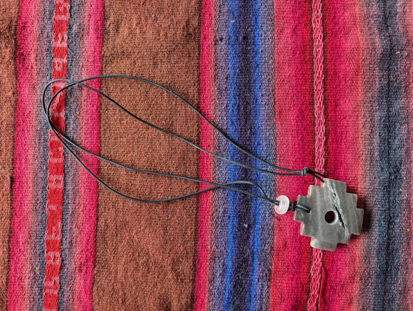 CHAKANA PENDANT necklace made of Machu Picchu and Jade stone