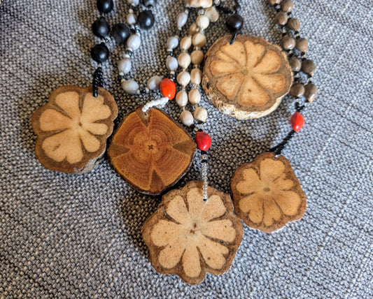 D'vine Ayahusaca aya DMT Spirit  pendant necklace handmade with Amazonian seeds and beads