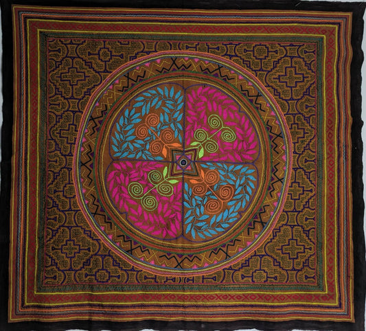 WALL HANGING SHIPIBO cloth for ceremonial shamanic healing ayahuasca vision dmt art