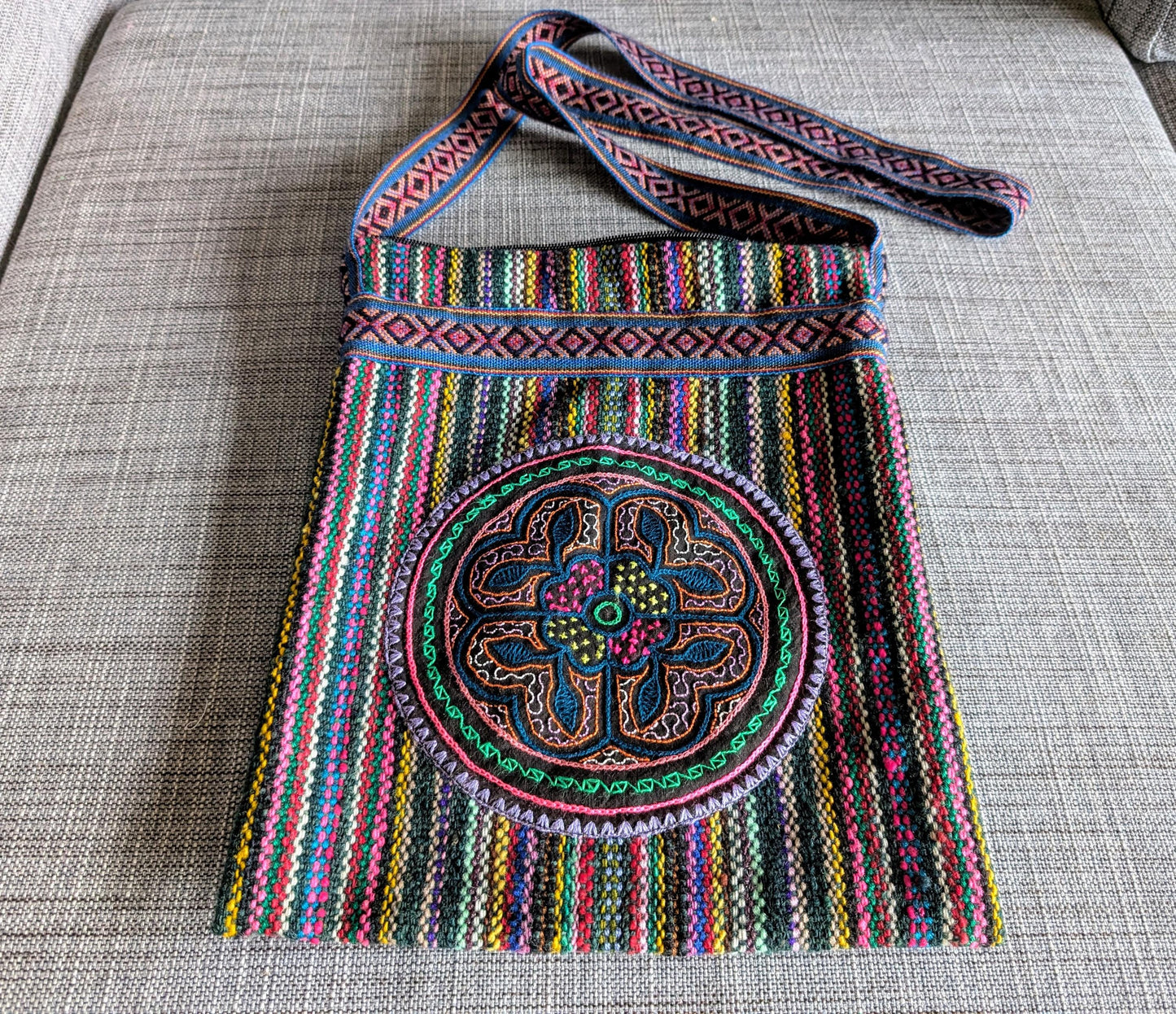 SHIPIBO AYAHUASCA  BAG medicine handbag with embroidered patch